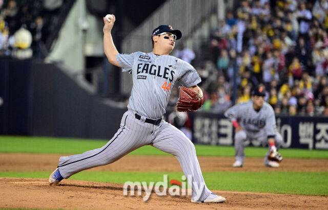'투구폼 수정 제안 거절' 2군행 김서현 전격 등판, 1이닝 K 무실점…한화 또 다른 거포 포수 결승타, 하주석 2안타