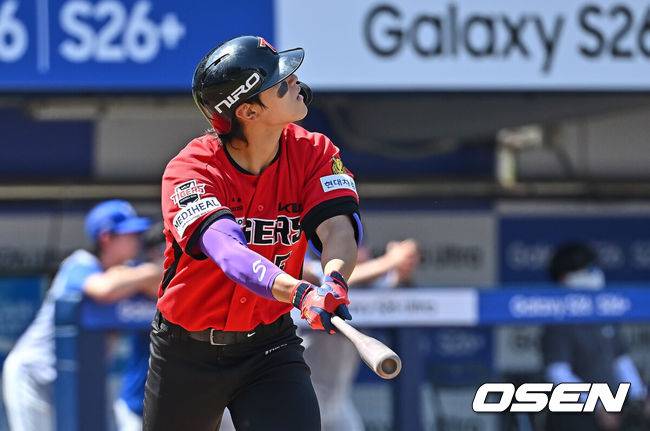 김도영, 12일 만에 터졌다! 최원태 울린 시즌 13호 투런포 [오!쎈 대구]