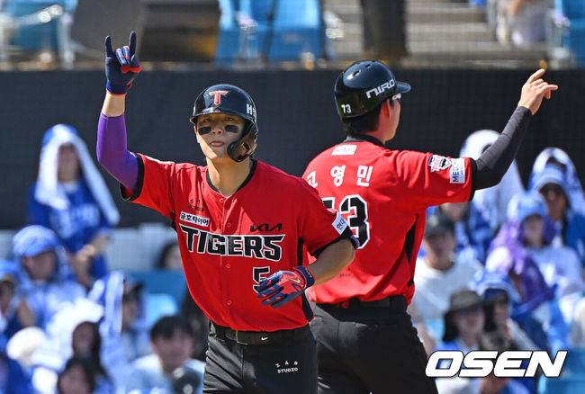 김도영, 12일 만에 터졌다! 최원태 울린 시즌 13호 투런포 [오!쎈 대구]