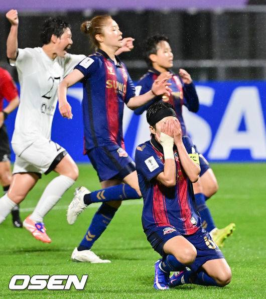 '지소연 PK 실축에 환호 터졌다' 수원FC 위민, 적지 같은 홈 경기서 내고향축구단에 1-2 패