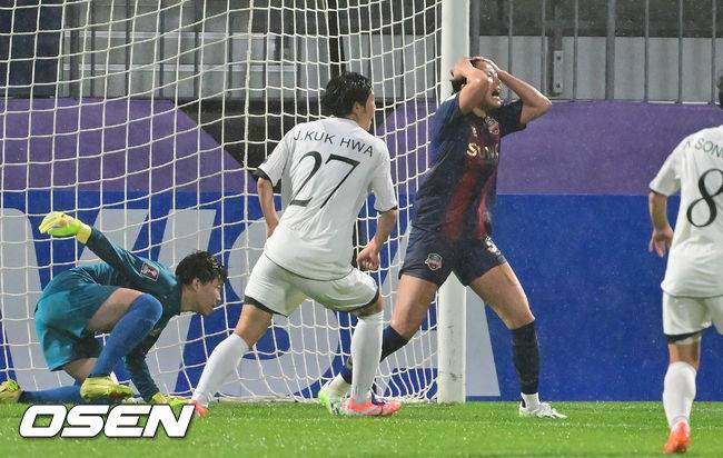 '지소연 PK 실축에 환호 터졌다' 수원FC 위민, 적지 같은 홈 경기서 내고향축구단에 1-2 패