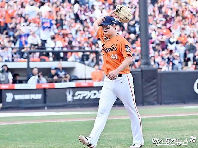 김서현, 퓨처스 등판 '1이닝 2실점'…'볼넷-사구-안타-안타-볼넷' 아직 시간이 필요한 걸까