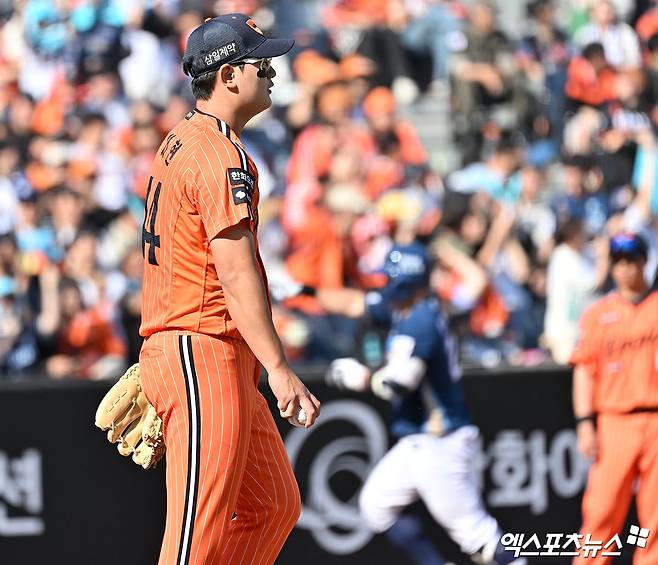 김서현, 퓨처스 등판 '1이닝 2실점'…'볼넷-사구-안타-안타-볼넷' 아직 시간이 필요한 걸까