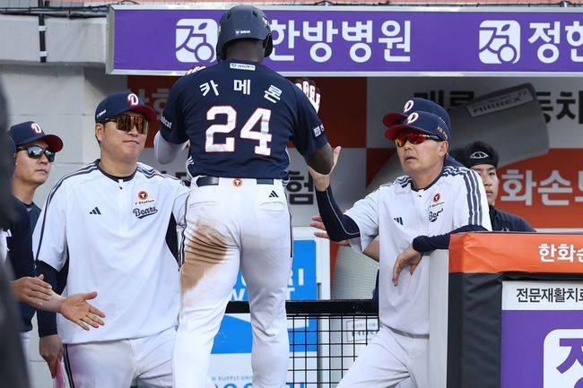한화 또 이겼다! 문현빈 심우준 3안타 2타점 포효, 5-2 승리하고 위닝시리즈 확보…두산 4연승 후 2연패 [대전 리뷰]