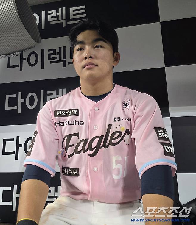 모든 걸 깨달은 도인의 느낌...안타 못 치는 경기가 없다, 문현빈의 2025년은 운이 아니었다 [대전 현장]