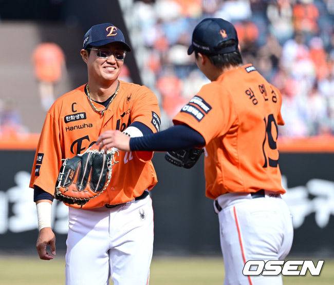 한화 '페문강노허' 공포의 타선, 이제 '채' 돌아오면 되는데…캡틴 복귀 시간 더 걸린다