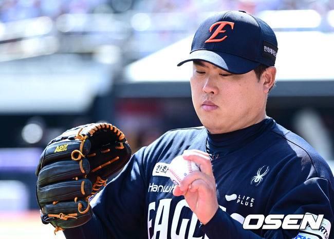 '류현진 200승 도전인데' 강백호 또 빠졌다…선발 포수 최재훈, 허인서 지명타자 출전 [오!쎈 대전]