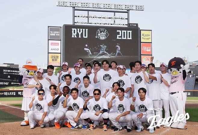 '승승승' 한화 단독 5위 점프…김경문