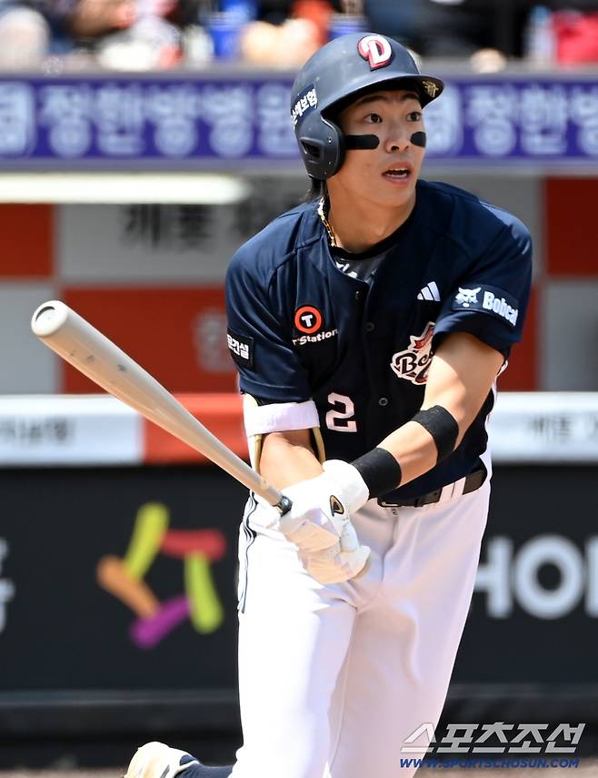잠실 퍼펙트 깨졌다! 13명 연속 무출루 '굴욕' 끊어낸 남자…제2의 이정후 맞네! [잠실현장]