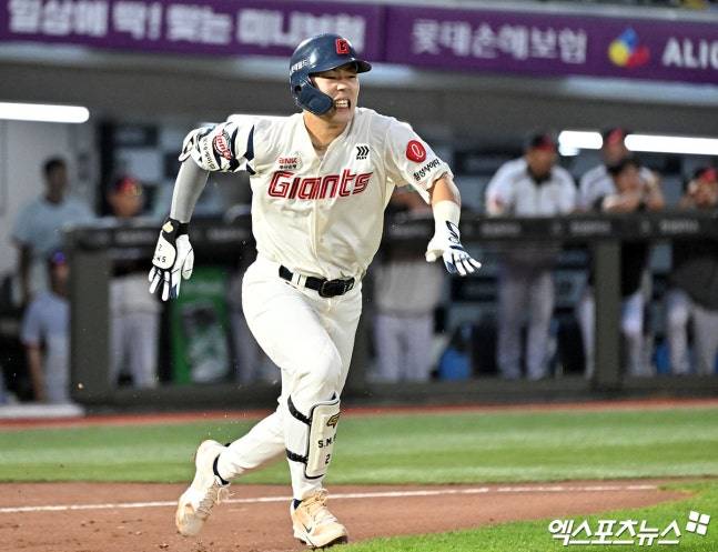 유영찬 없는 LG, '비'가 최고의 마무리! 톨허스트 6⅓이닝 1실점 호투→천성호 번트 대신 결승타→7회 강우콜드승…선두와 '0G 차' [부산:스코어]