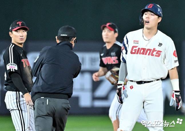 '거기서 왜 슬라이딩을 안 해?'…무사 2루 찬스가 1아웃으로 둔갑, 롯데 '디테일'에서 밀렸다→아직도 20승 못하고 있다니 [부산 현장]