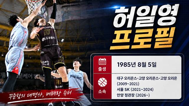 [FA 인터뷰] 코치직 거절하고 현역 택했다... '41세' 허일영, 정관장 이적