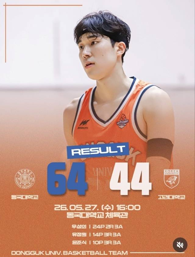 [비하인드] '5대5 훈련도 못할 상황인데...' 6년 만에 고려대 잡은 동국대, '프로 선배들' 숨은 지원 있었다