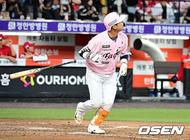 '홈런-홈런-승홀세' 한화 이렇게 깔끔한 경기라니…김경문 감독