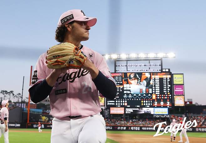 이래서 한화가 계속 기다려왔다…'KBO 데뷔 첫 QS+' 화이트