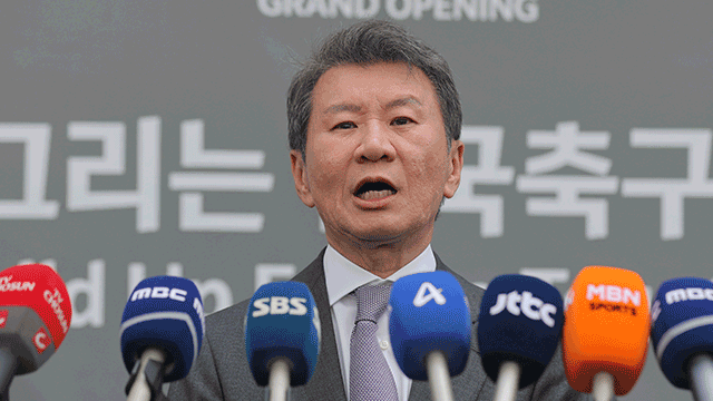 정몽규 회장, 월드컵 포상금 추가 지급 결정…“32강시 10억, 16강시 20억”