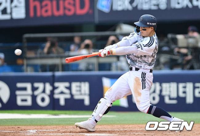 한화 다 잡은 승리 놓쳤다…11회 이진영 역전타→양의지 추격포→박찬호 동점타, 결국 3-3 무승부 [잠실 리뷰]