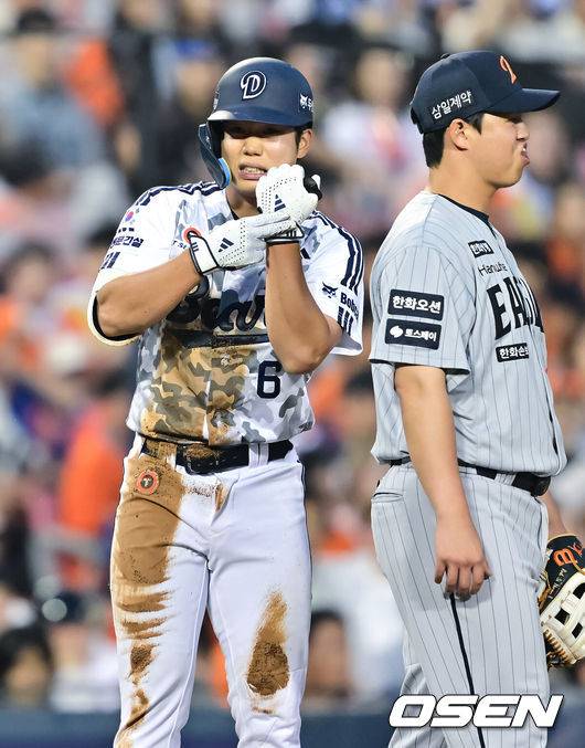 '우천중단 2번→4시간 29분 혈투' 두산이 웃었다…한화 3-1 제압하고 위닝시리즈 [오!쎈 잠실]
