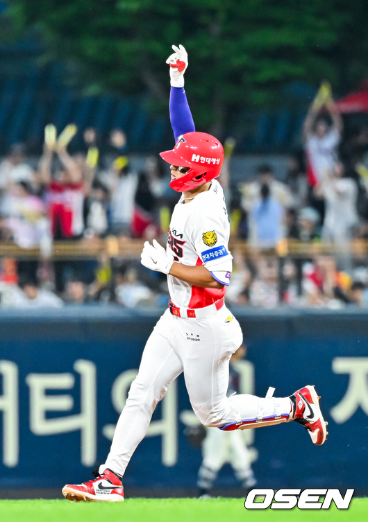 이틀연속 홈런 단독 1위→30홈런 100타점 페이스인데...2024 김도영 아니라 불만족