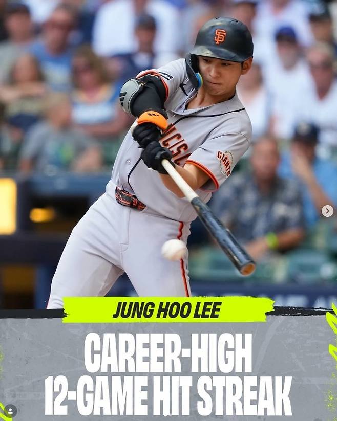 이정후, 시즌 네 번째 4안타 폭발…타율 MLB 전체 4위 0.322(종합)