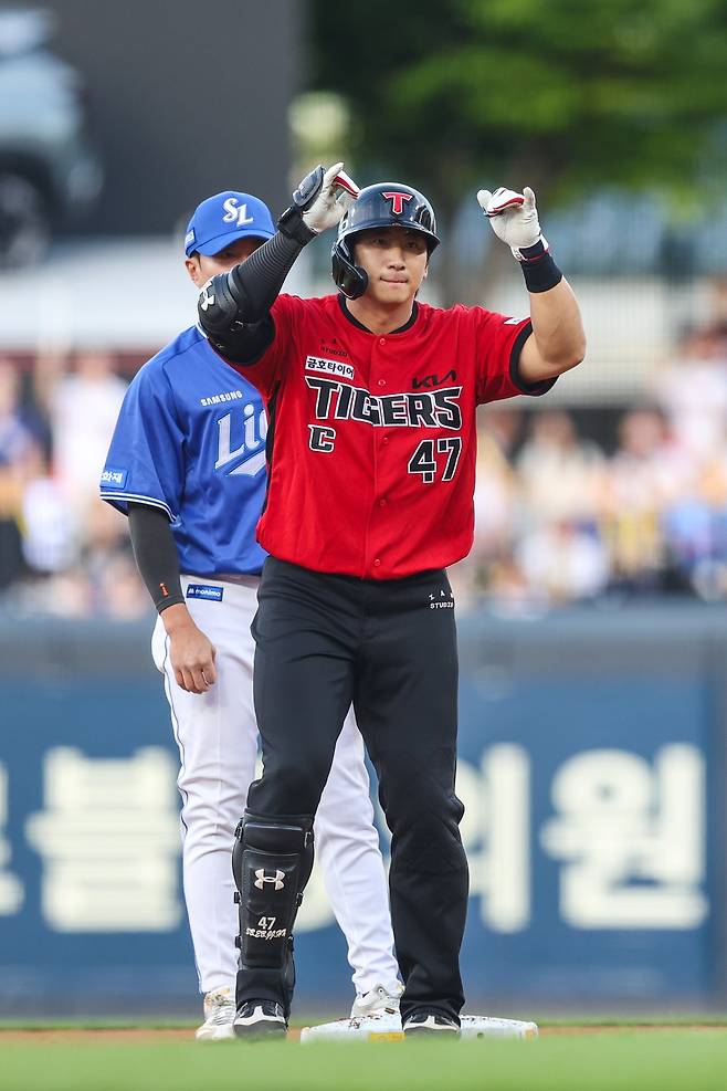 KIA, 사자 꼬리 보인다! 3위 내놔!…삼성 5-2 격파→'달빛 시리즈' 기선 제압, 올러 7승+박민 2점포+김도영 쐐기타 [광주:스코어]