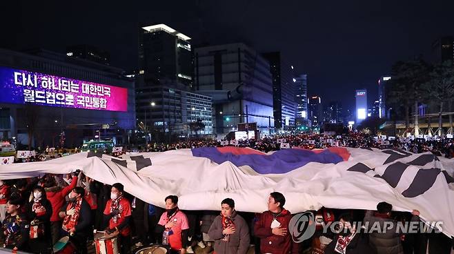 [월드컵] 광화문광장서 다시 '대∼한민국'…한국 경기 거리응원