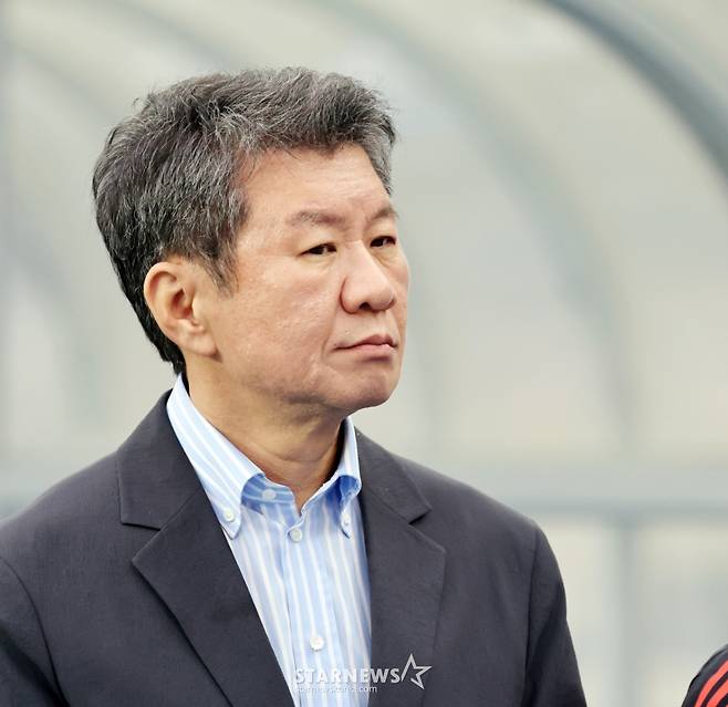 '정몽규 날 선 비판→돌연 지지 선언' 축구지도자협회