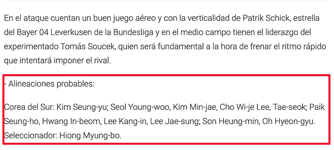 “손흥민·오현규 투톱” 홍명보호, 체코전 3백 대신 ‘깜짝 포백’ 예상 라인업…외신 전망