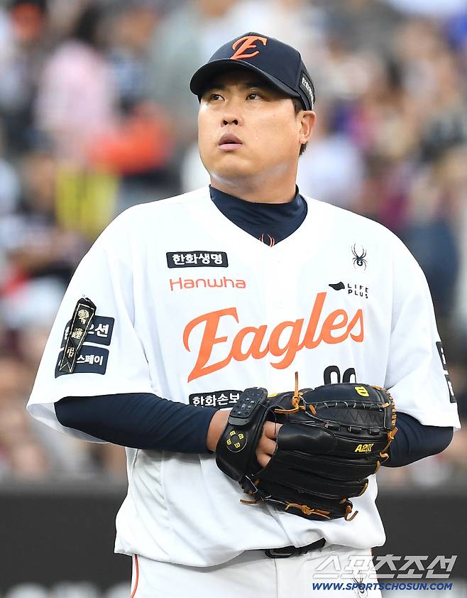 '와 1위-1위' 39살 류현진 리그 평정, 150㎞ 강속구 김도영 얼렸다…