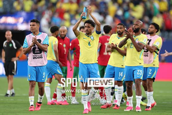 [월드컵 REVIEW] 홍명보호를 5-0으로 이겼던 위용 어디갔나...'최강' 브라질, '난적' 모로코와 1-1 무승부 '첫 승 실패'