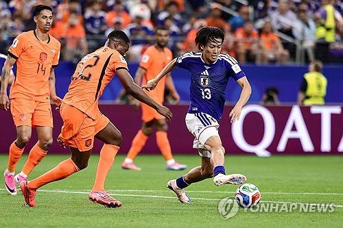'아시아 최강' 일본, 또 유럽 강호 꺾고 '대이변' 만들까…네덜란드와 접전 끝 전반전 0-0 마무리 (전반 종료)