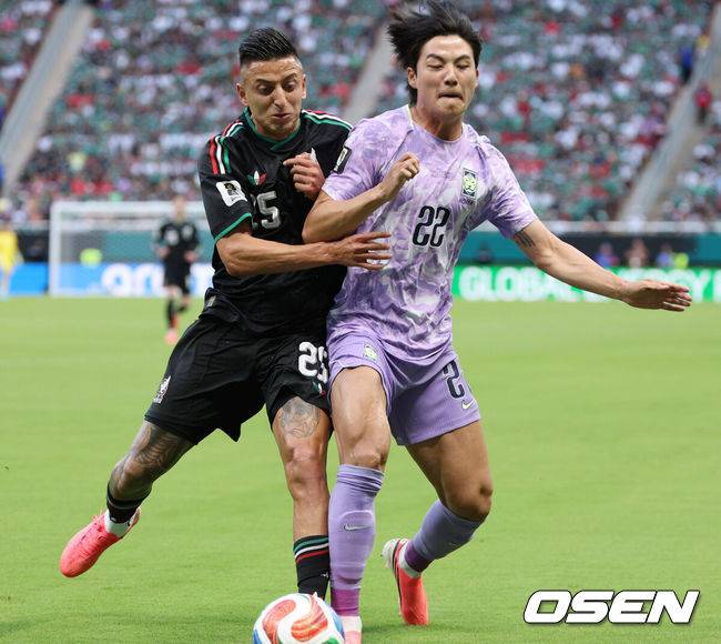 '41분간 슈팅 無' 한국, 멕시코와 지루한 공방전...손흥민 아쉬운 오프사이드→야유 속 0-0 전반 종료[대한민국 멕시코 현장]