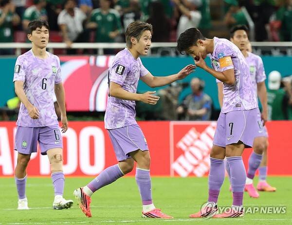 이번에도 홍명보 용병술 통할까… '멕시코전' 0-1 한국, 손흥민 빠지고 오현규 투입(후반 12분)