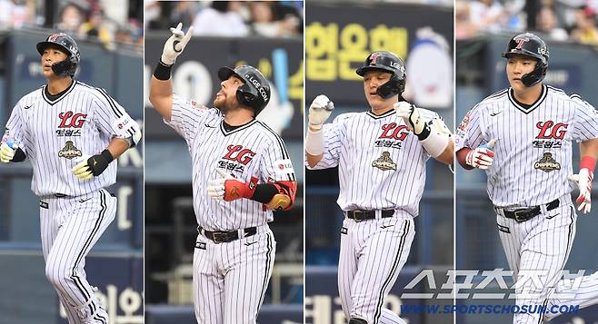 [오피셜] LG 마지막 잠실에서 잊지 못할 대기록 작성! KBO 최초 '1회 4홈런' + 잠실 최초 '1이닝 4홈런' → 영광의 이름 '송찬의 오스틴 박동원 문정빈'