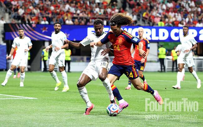 [wc.review] ‘무적함대’ 스페인, 사우디아라비아에 4-0 대승…오야르사발·라민 야말 맹활약