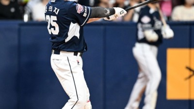 '정규시즌 우승 확률 63.2%' 두산이 잡았다! 키움 잡고 40승 선착... 양의지 결승타→김기연 쐐기 2타점 [고척 현장리뷰]