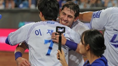 韓 데뷔전 2루타→140m 대형 홈런→짜릿한 끝내기 투런…‘미쳤다’ 삼성 6억 대체자, 오늘은 대전에서 무엇을 보여줄까