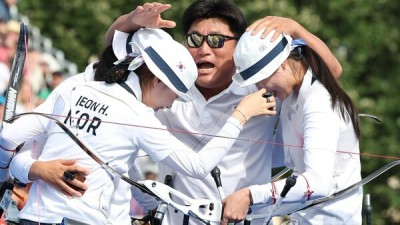 '판정 번복' 패배에서 극적인 금메달로… 한국 女양궁 선수들 뜨거운 눈물 쏟았다