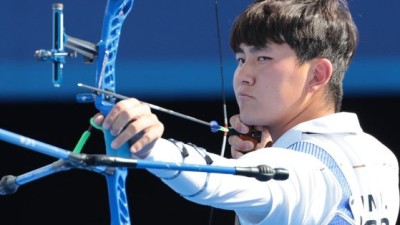 김제덕 보려고 안 잤는데…양궁 개인전 우천으로 연기