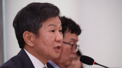 국대 훈련센터에 본인 기업 이름? 물음에 정몽규 가칭이고 이익 본거 없어[축협 청문회]