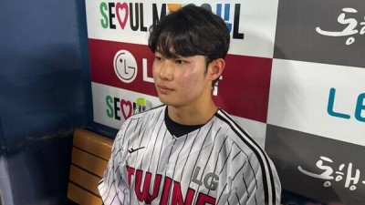 '데뷔 첫 SV 맞아?'… LG 김영우의 패기 채은성 선배, 자신있었다
