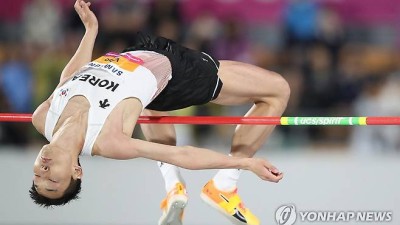 우상혁, 아시아육상선수권 우승…30년 만에 남자 높이뛰기 2연패