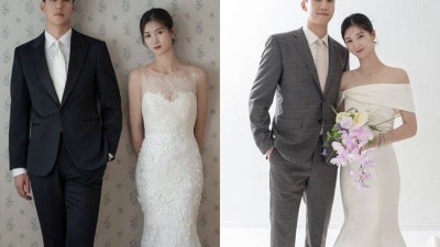 '농구-배구 커플 탄생' 삼성생명 윤예빈, 삼성화재 손태훈과 결혼