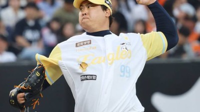 '대전 예수' 내세우고도 역전패 당한 한화, '몬스터' 앞세워 선두와 격차 좁힌다