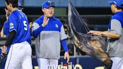'승승승승승승' 1위 LG 상대 위닝 확정, 박진만 함박미소 고참 불펜 투수 3명 안정감 좋았다 [MD잠실]