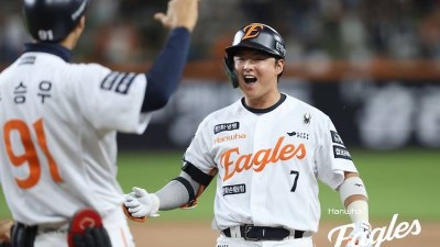 프로야구 한화, kt에 역전승…선두 LG에 0.5경기 차 추격