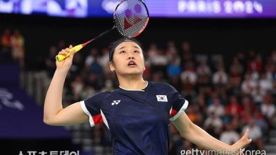 '세계 최강' 안세영, 인도네시아 오픈서 김가은에 2-0 완승…숙적 천위페이도 8강행