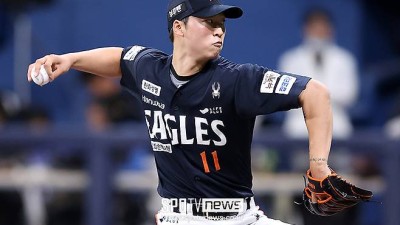 한화 '아픈손가락' 엄상백, 이제 78억 돈값하나…김경문 감독 그동안 너무 조심스럽게 던졌다