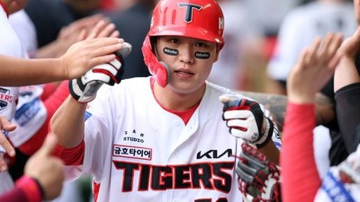 '취소됐으면 어쩔 뻔' 4:0→4:3→9:4→9:8 물고 물리는 명승부, KIA가 이겼다! 2연패 끊고 5할 복귀... NC 최정원 헤드샷 [창원 현장리뷰]