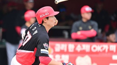 '6월 타율 0.313' 김호령 역할에 이범호 감독도 칭찬 어떻게든 잘 치려고 노력하고 있어 [창원 현장]